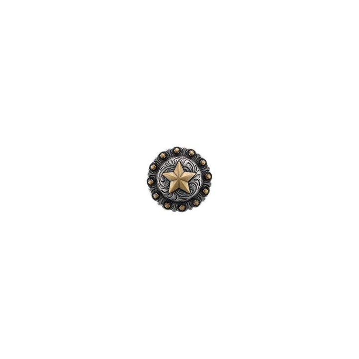 1 inch Western Floral Star Concho