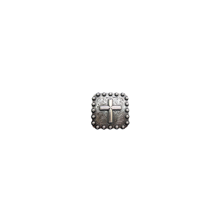 1 inch Western Square Cross Concho