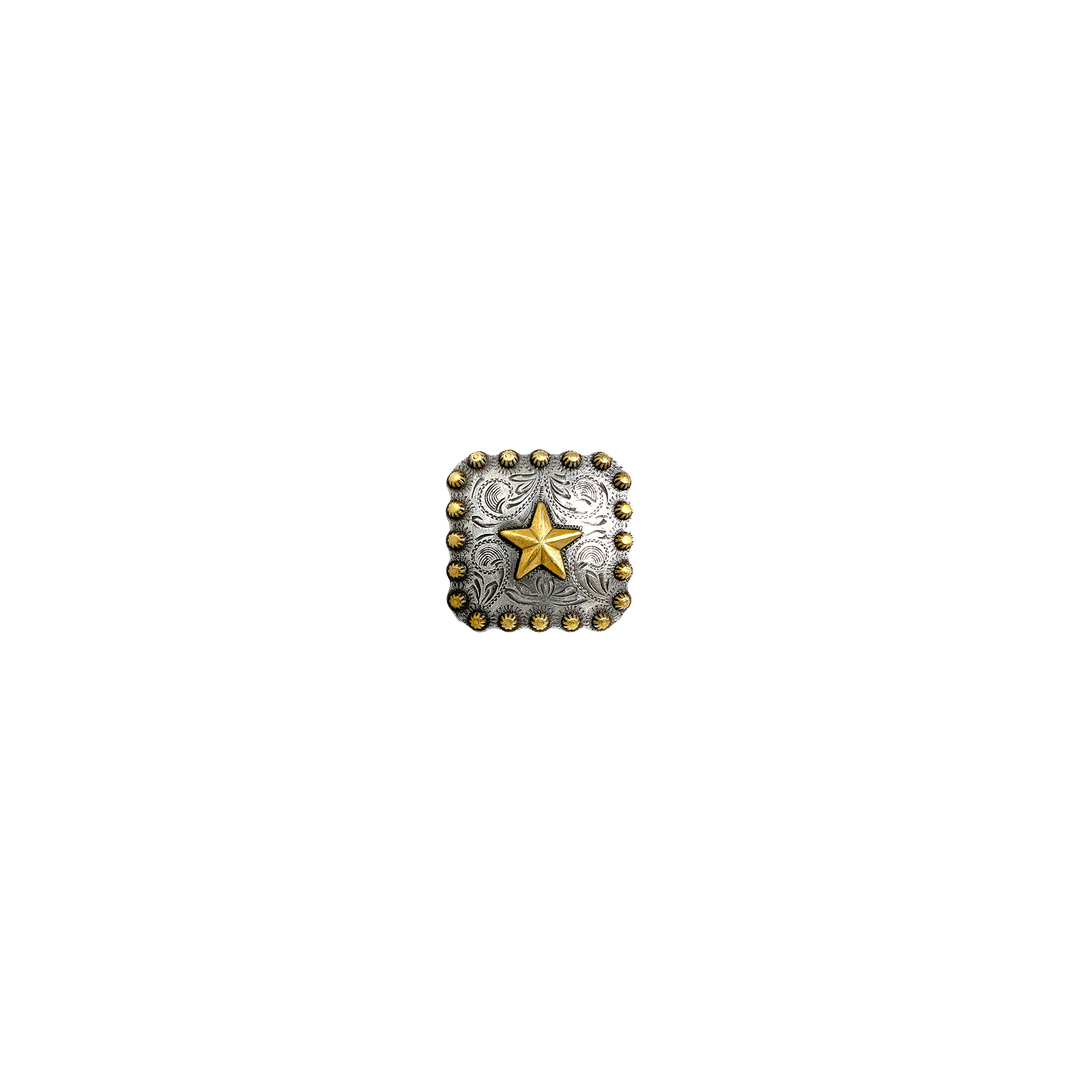 1 inch Western Square Star Concho