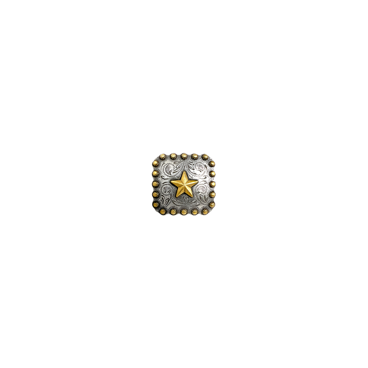 1 inch Western Square Star Concho