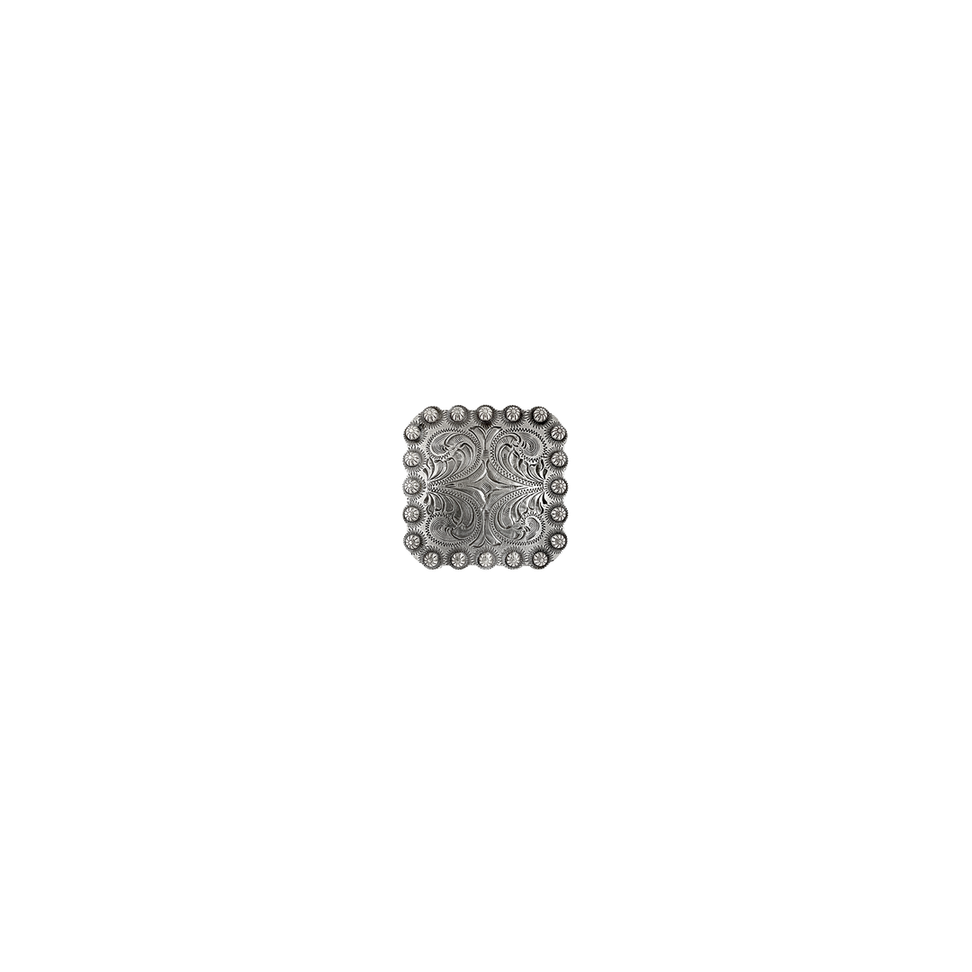 1 inch Western Square Floral Concho