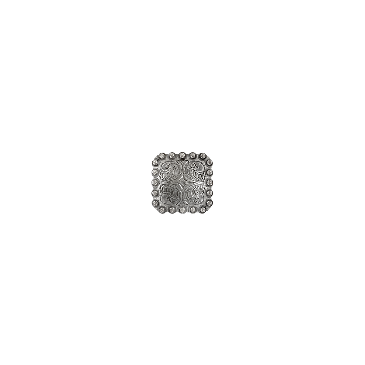 1 inch Western Square Floral Concho