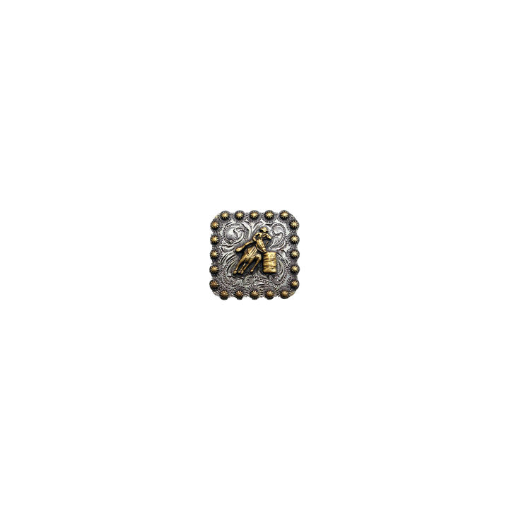 1 inch Western Barrel Racer Concho
