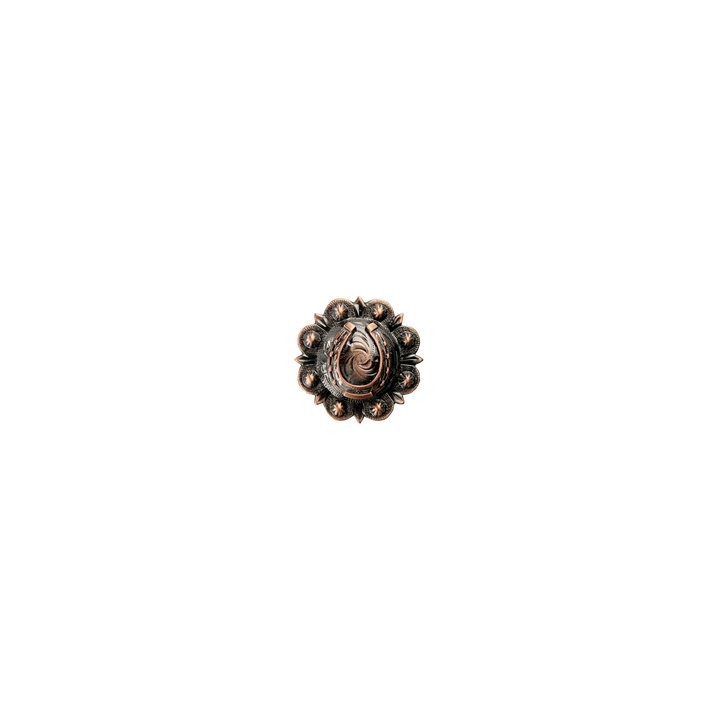 1 inch Horseshoe Floral Western Concho