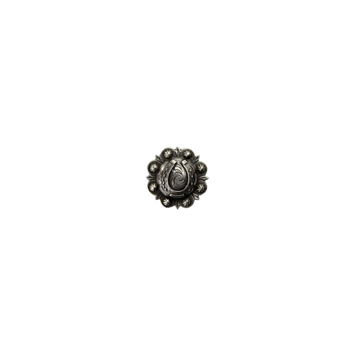 1 inch Horseshoe Floral Western Concho