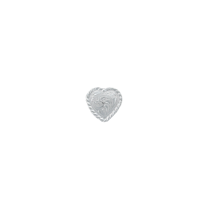 1 inch Western Engraved Heart Concho
