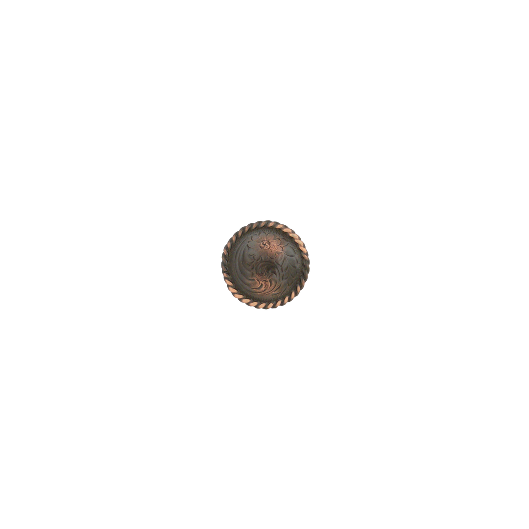 1 inch Western Floral Metal Concho