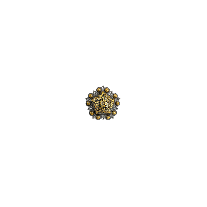 1 inch Western Floral Crown Border Concho