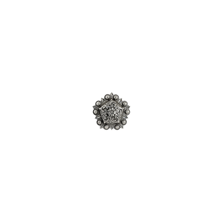 1 inch Western Floral Crown Border Concho