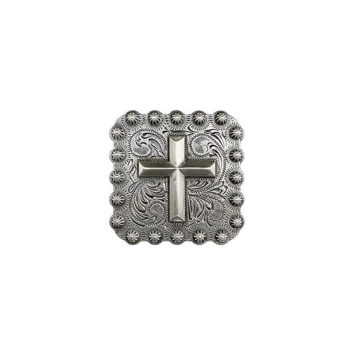 2-1/4 inch Square Cross Concho