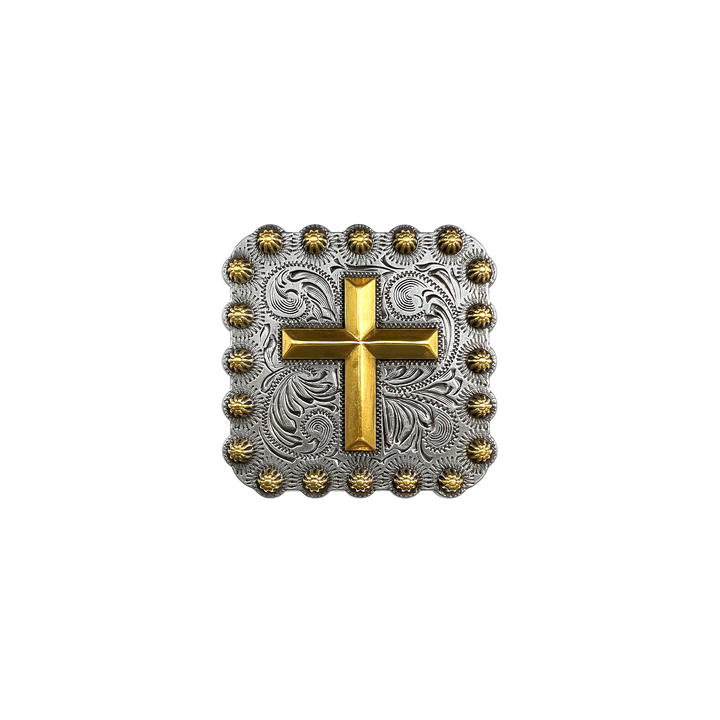 2-1/4 inch Square Cross Concho