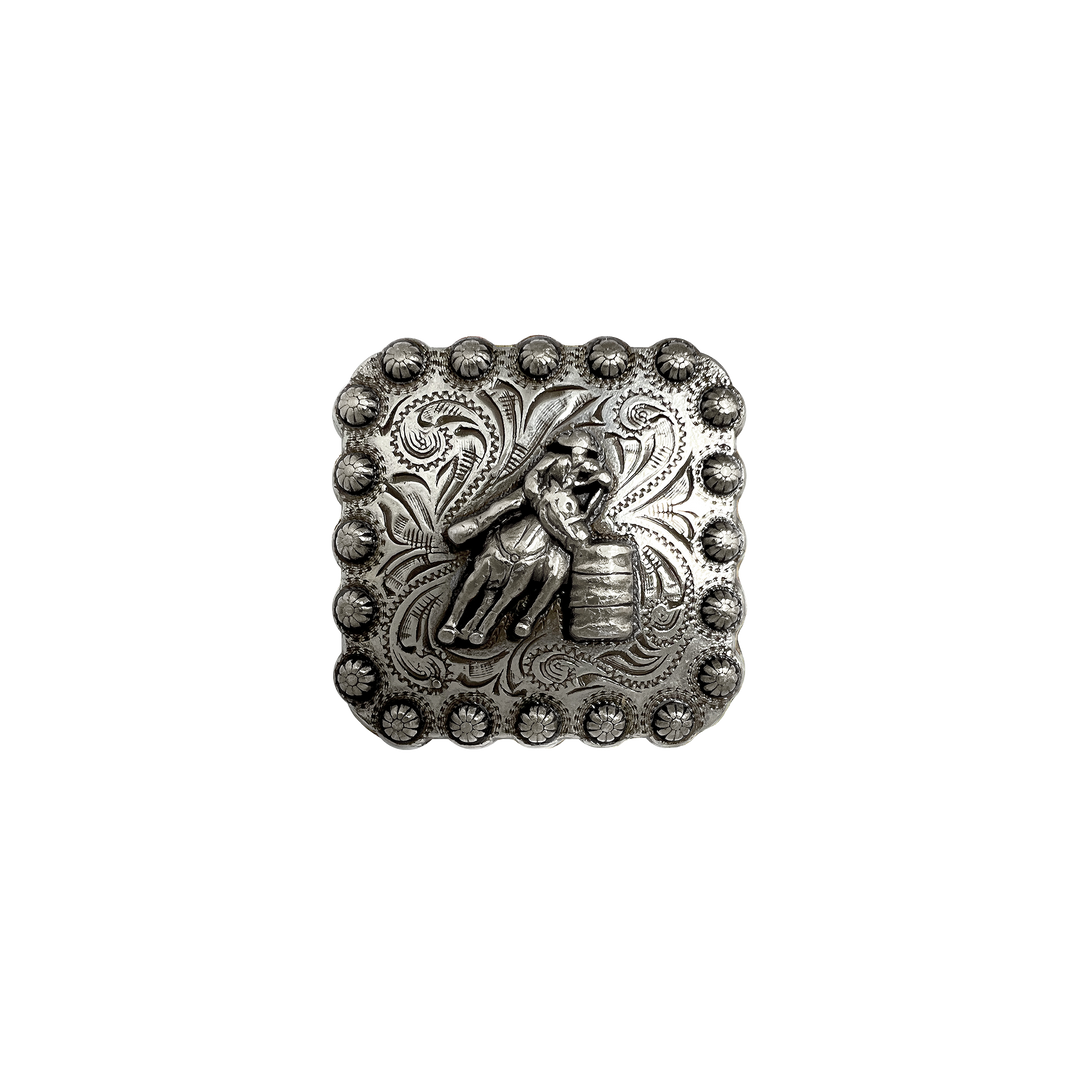 2-1/4 inch Rodeo Barrel Square Concho
