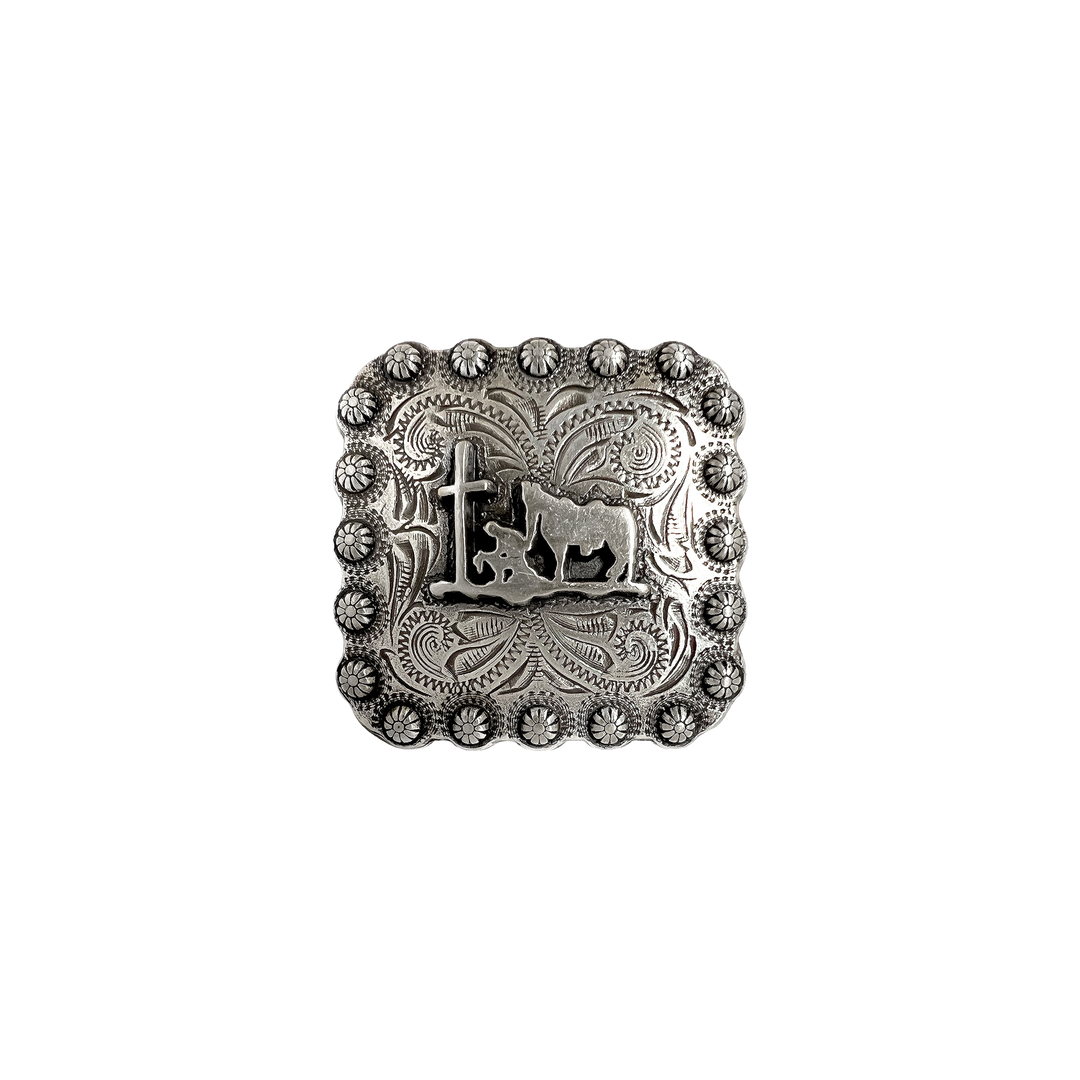 2-1/4 inch Praying Cowboy Concho