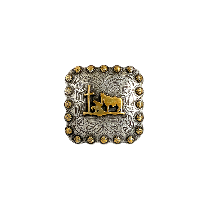 2-1/4 inch Praying Cowboy Concho