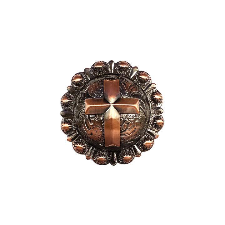 2-3/8 inch Berry Cross Concho