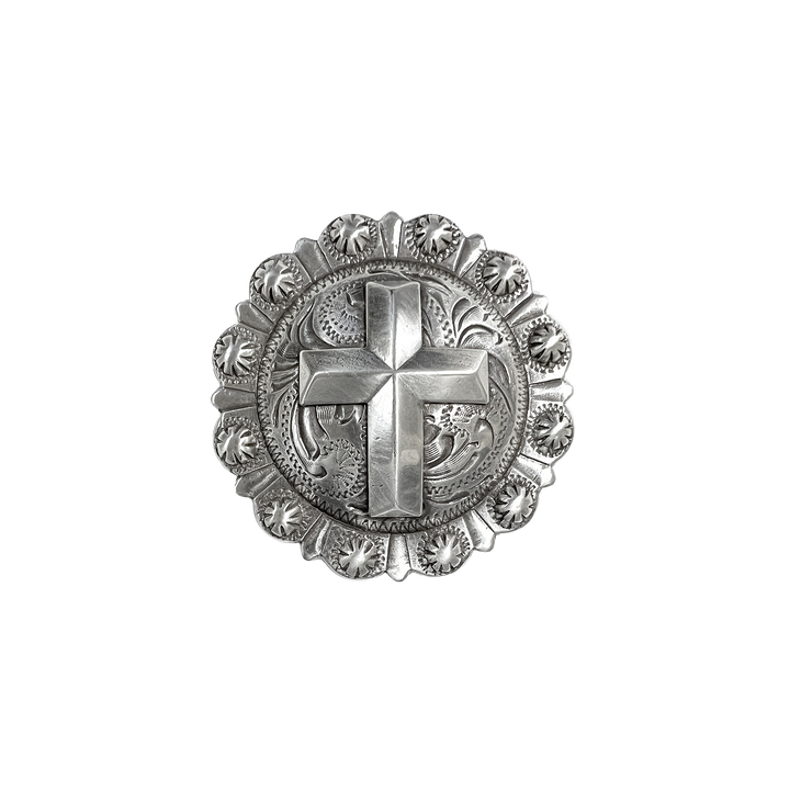 2-3/8 inch Berry Cross Concho