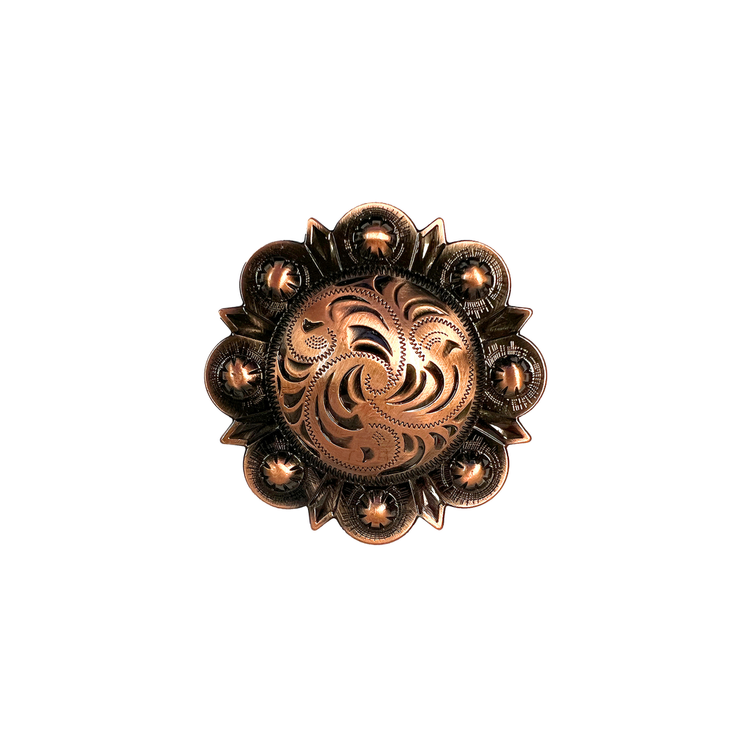 2-3/8 inch Floral Berry Concho