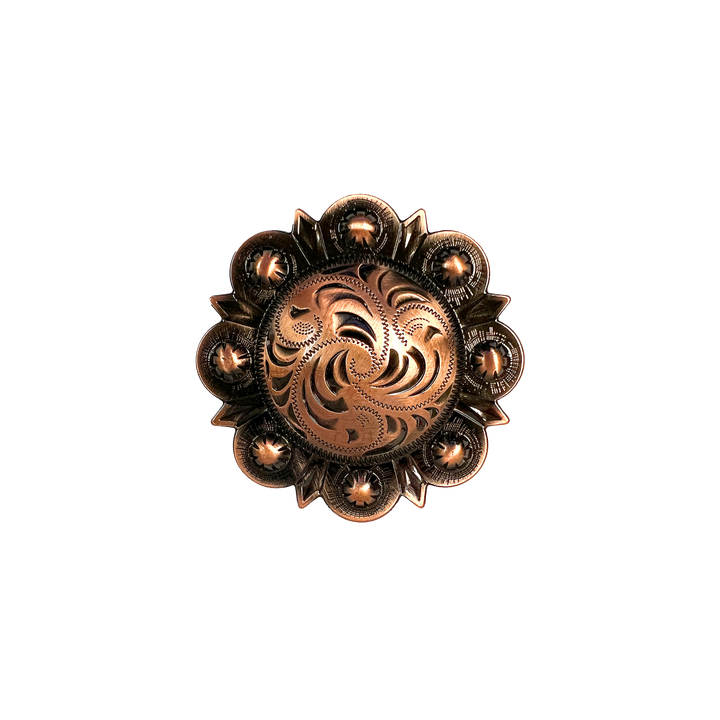 2-3/8 inch Floral Berry Concho