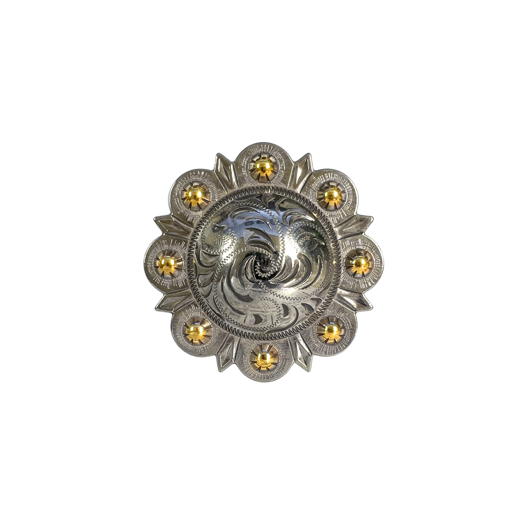 2-3/8 inch Floral Berry Concho