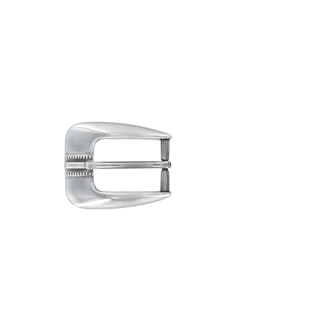 1 inch Western 3-Piece Belt Buckle Set – Silver