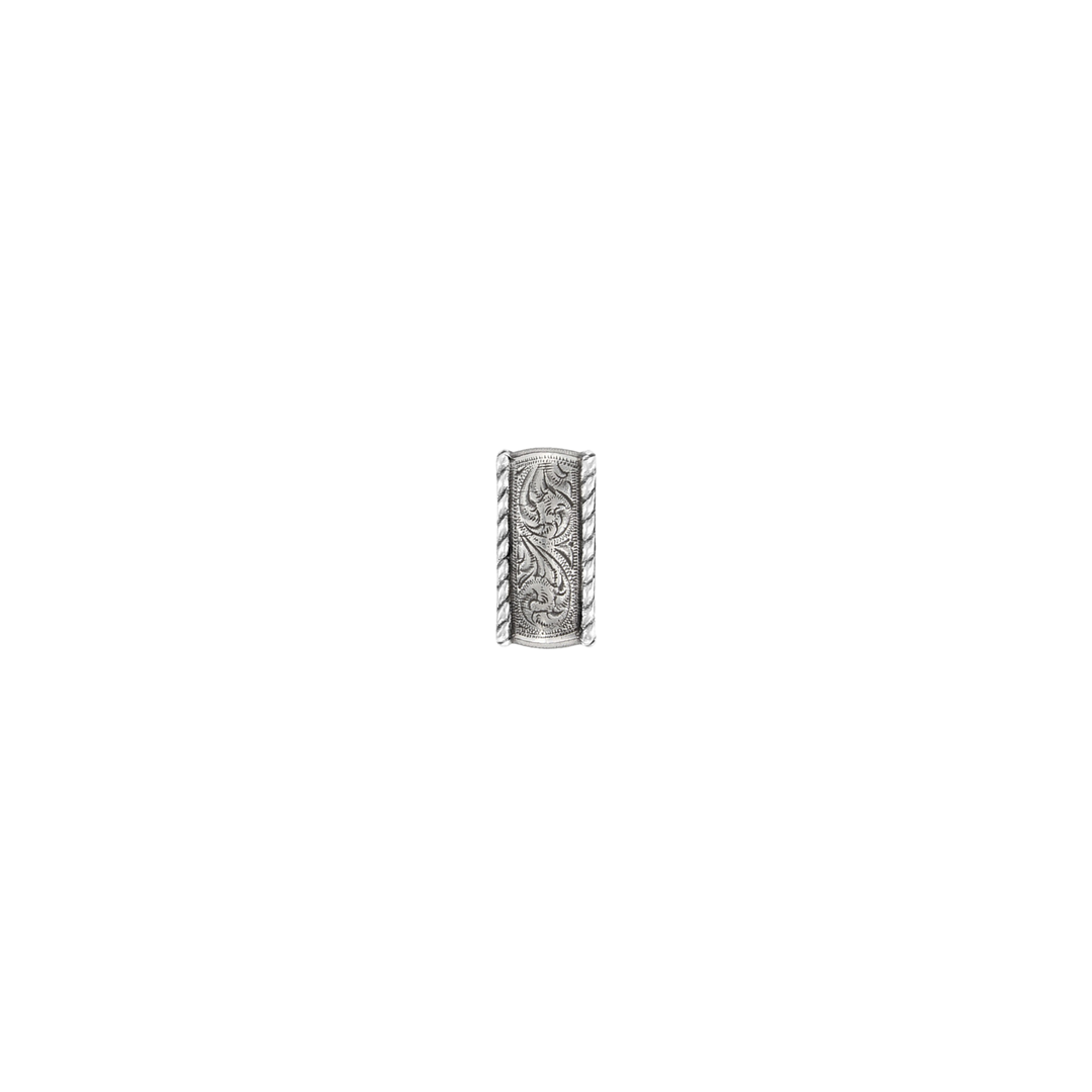 1 inch Silver Rope-Edge Buckle Set