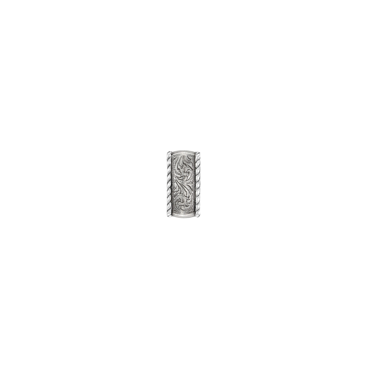 1 inch Silver Rope-Edge Buckle Set