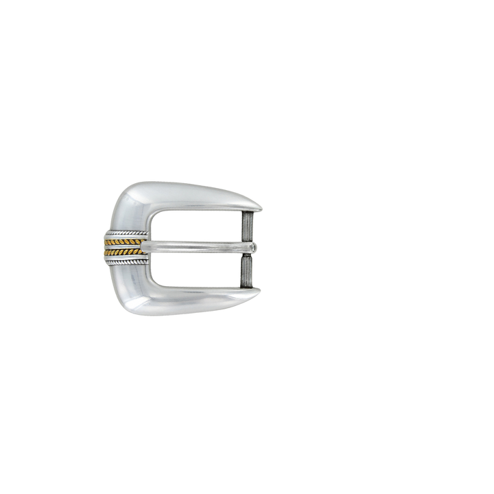 1 inch Two-Tone Polished Belt Buckle Set