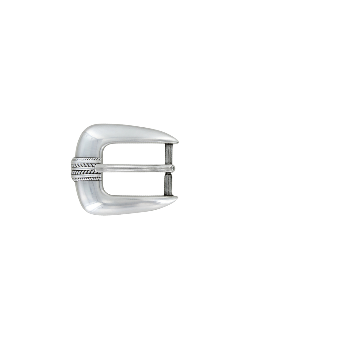 1 inch Silver Western Belt Buckle Set