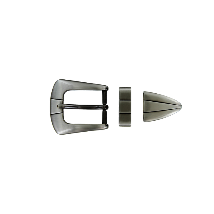 1 inch Gunmetal Modern Buckle Set