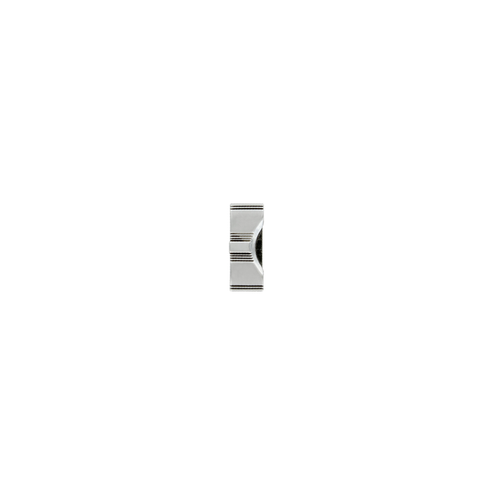 1 inch Classic Stripe Silver Belt Buckle Set