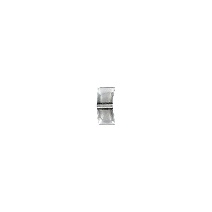1 inch Center Stripe Silver Belt Buckle Set