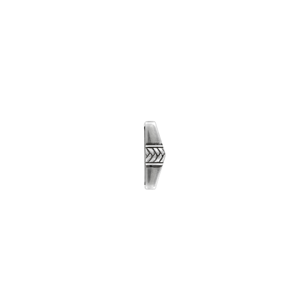 1-1/8 inch Chevron Silver Belt Buckle Set