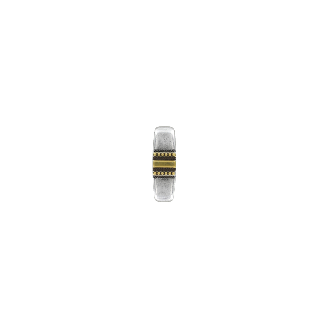 1-1/8 inch Vintage Silver & Gold Belt Buckle Set