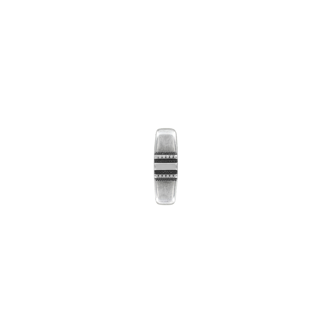 1-1/8 inch Vintage-Style Silver Belt Buckle Set