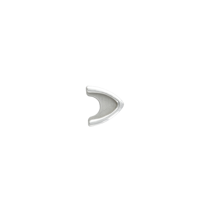 1-1/8 inch Plain Silver Belt Buckle Set