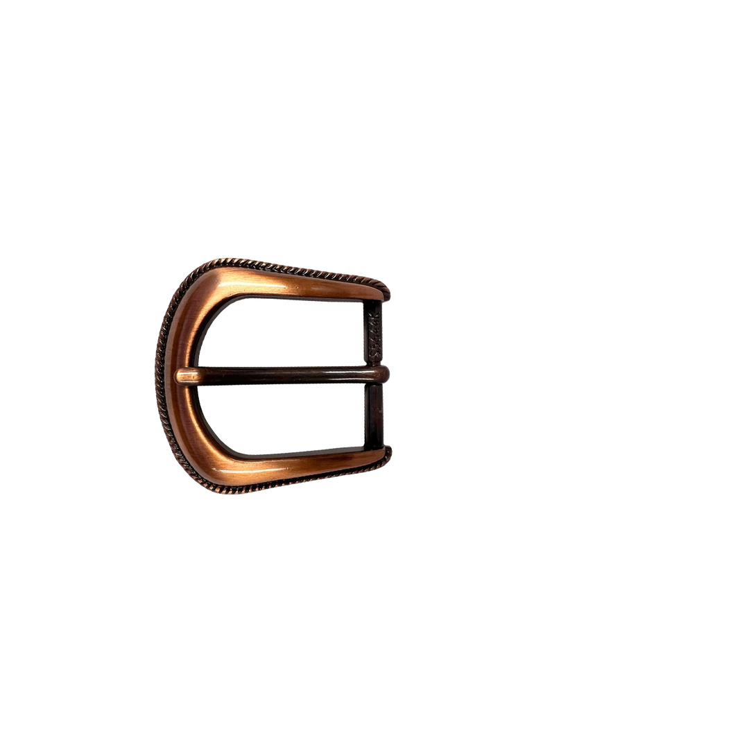 1-1/8 inch Western Rope-Edge Belt Buckle Set