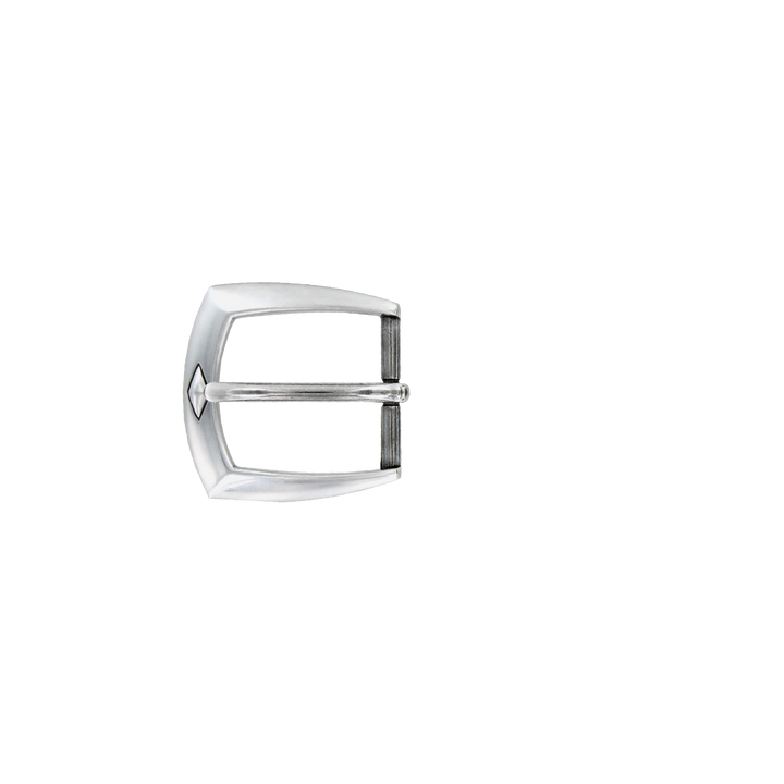 1-1/8 inch Silver Belt Buckle Set