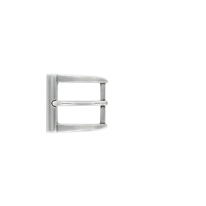 1-1/8 inch Arc Silver Belt Buckle Set