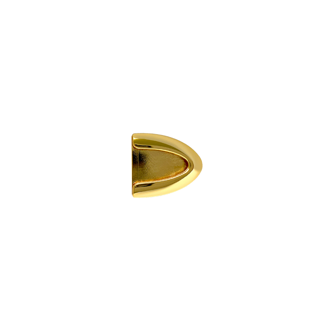 1-1/4 inch Rounded Edge Gold Belt Buckle Set