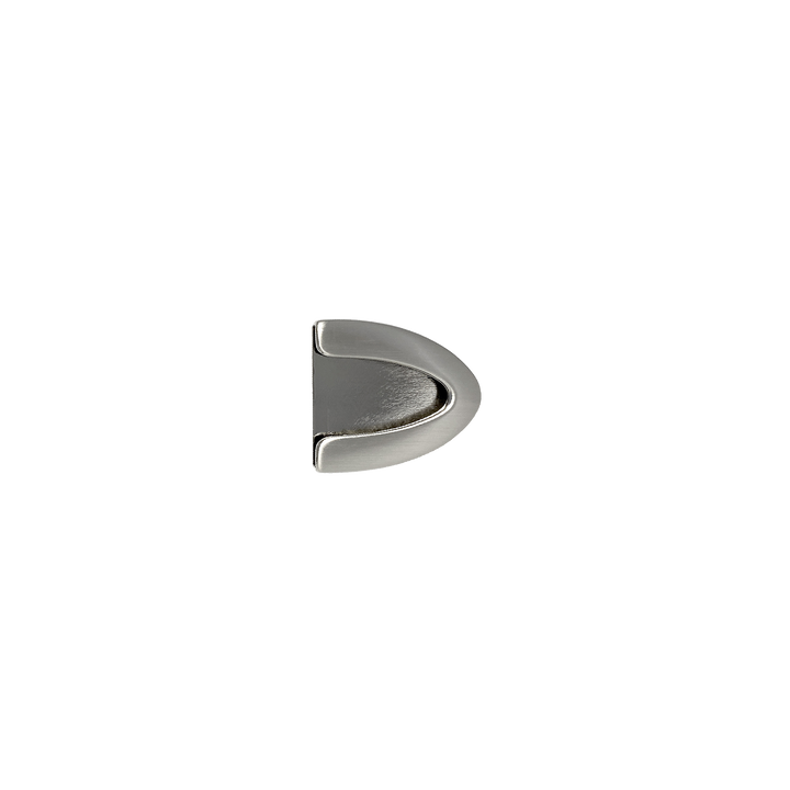 1-1/4 inch Rounded Edge Silver Belt Buckle Set