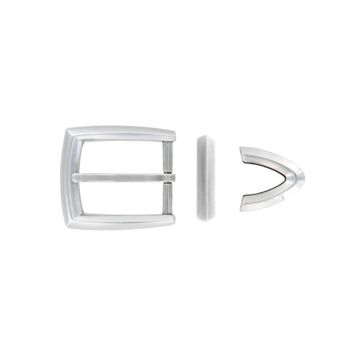 1-1/4 inch Metal Single Prong Belt Buckle Set