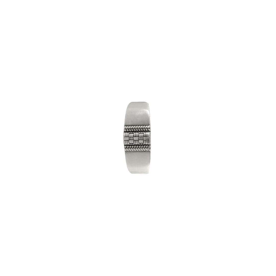 1-3/8 inch Silver Patterned Western Belt Buckle Set