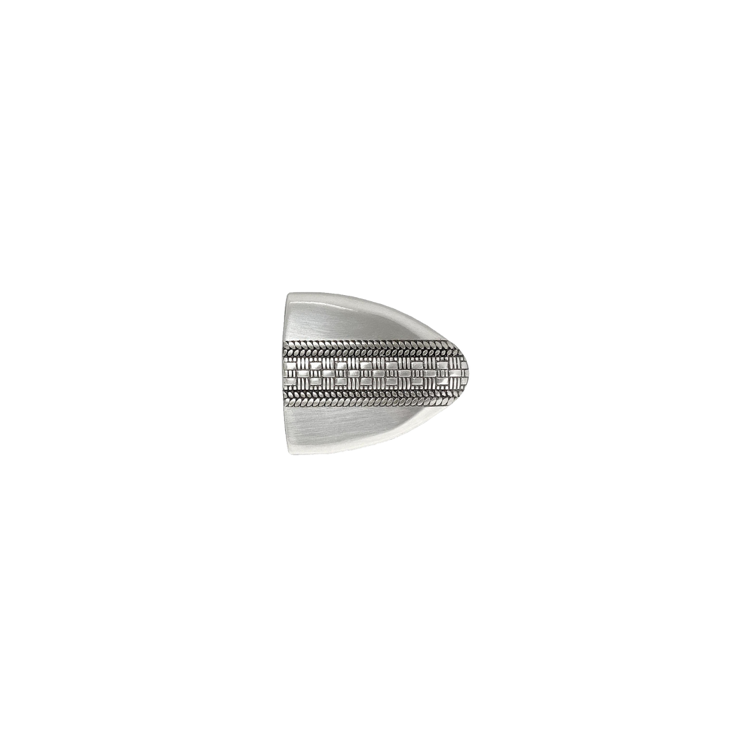 1-3/8 inch Silver Patterned Western Belt Buckle Set