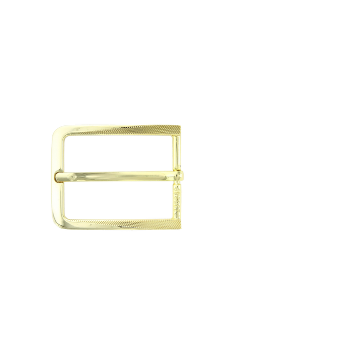 1-3/8 inch Slim Textured Rectangular Metal Belt Buckle