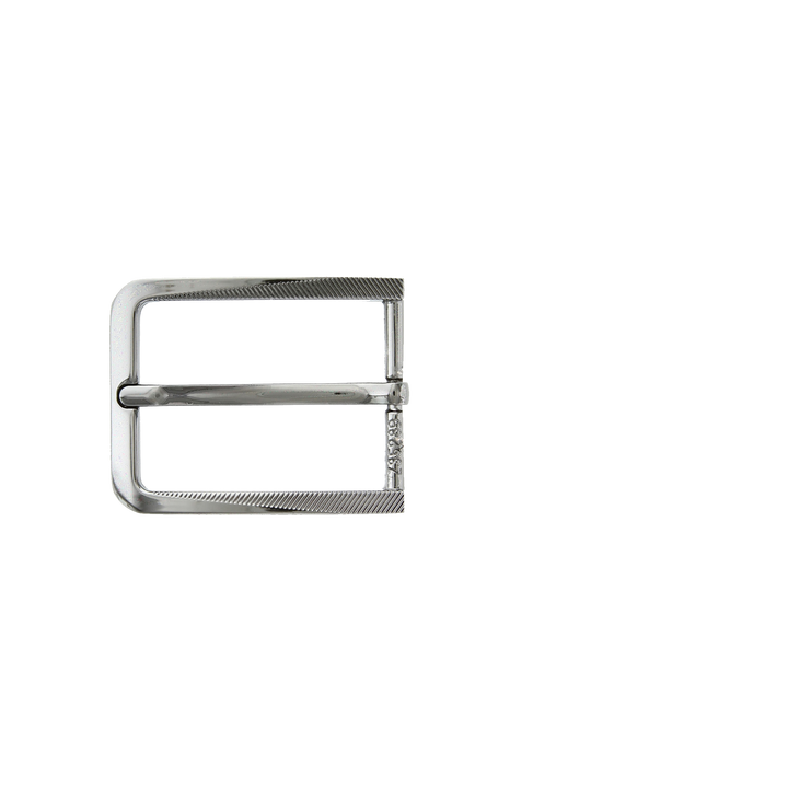 1-3/8 inch Slim Textured Rectangular Metal Belt Buckle