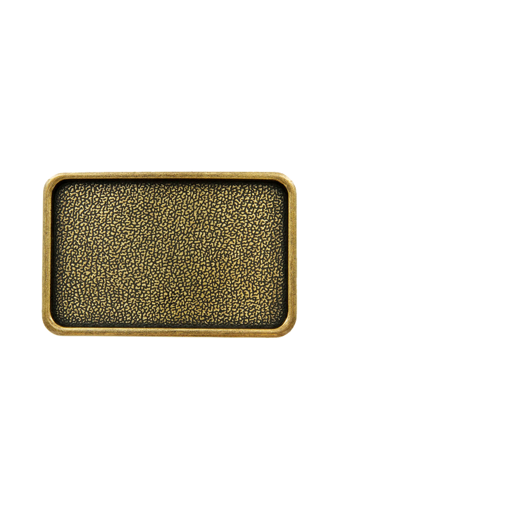 1-1/2 inch Rectangular Metal Belt Buckle – Antique Silver, Nickel, & Brass Finish