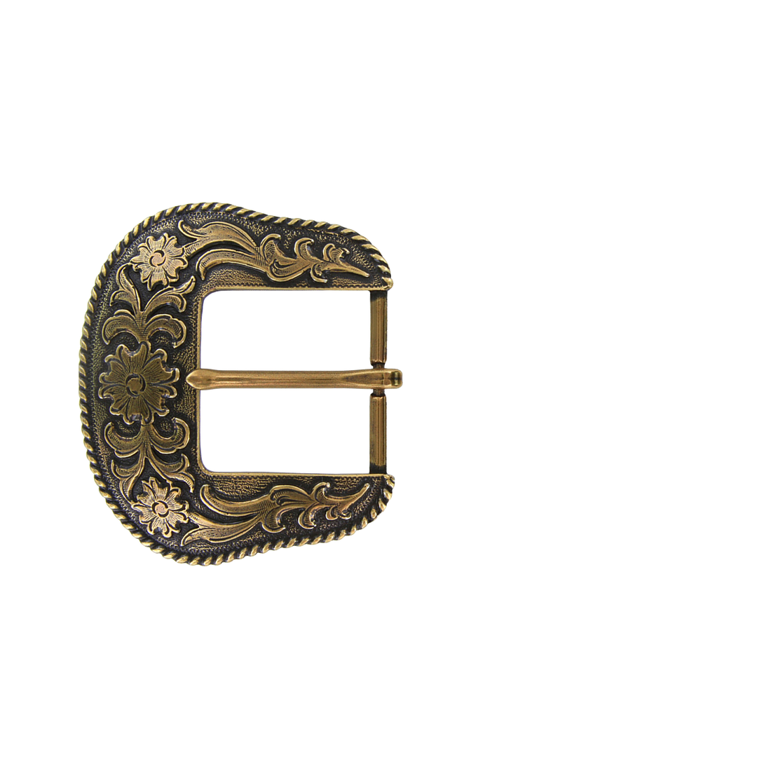 1-1/2 inch Antique Bronze Western Belt Buckle Set