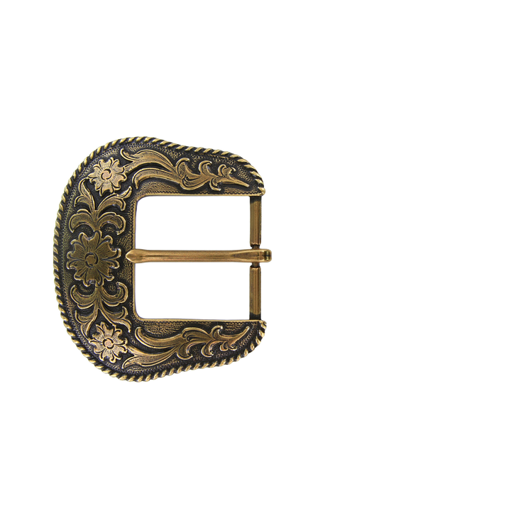 1-1/2 inch Antique Bronze Western Belt Buckle Set