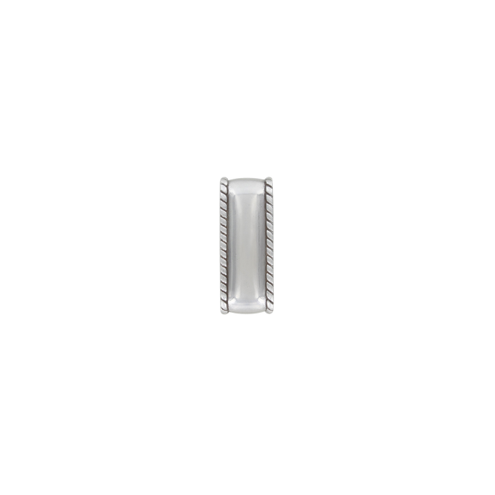 1-1/2 inch Rope-Edged Silver Belt Buckle Set