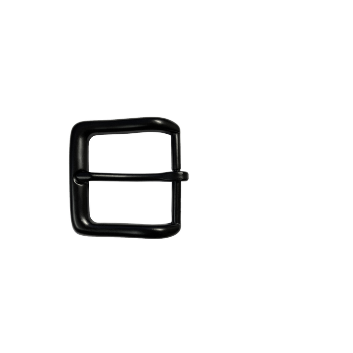 1-1/2 inch Silver & Black Square Metal Belt Buckle